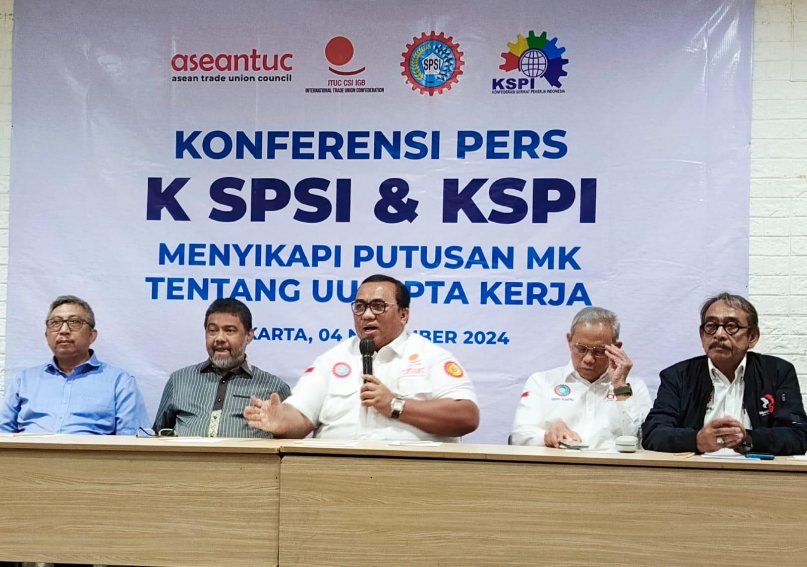 Serikat Buruh Minta Pemerintah Patuhi Putusan Mahkamah Konstitusi Terkait UU Cipta Kerja