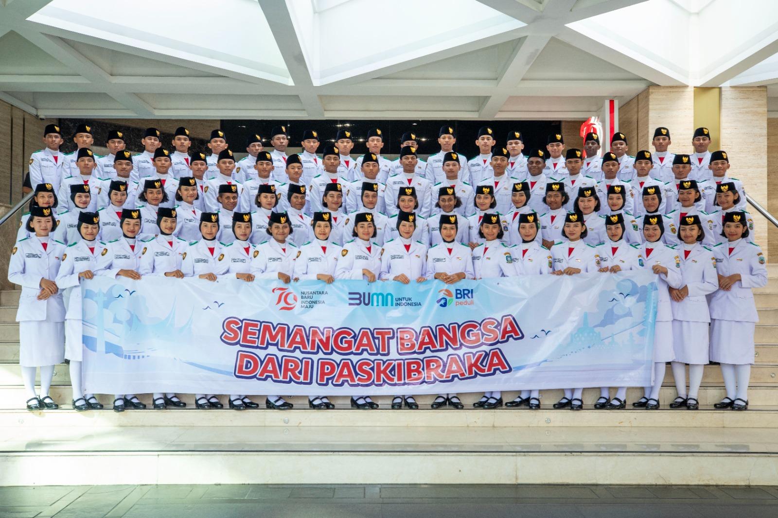 Bentuk Apresiasi, BRI Kembali Berikan Beasiswa untuk Paskibraka Tingkat Pusat di HUT ke-79 RI