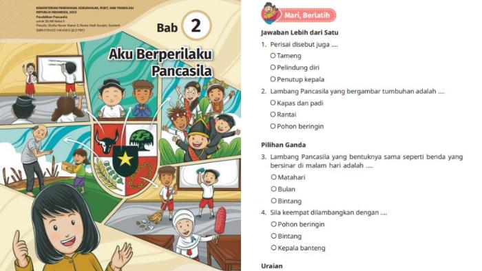 Kunci Jawaban Pendidikan Pancasila Kelas 2 Halaman 43 Kurikulum Merdeka Bab 2: Mari, Berlatih
