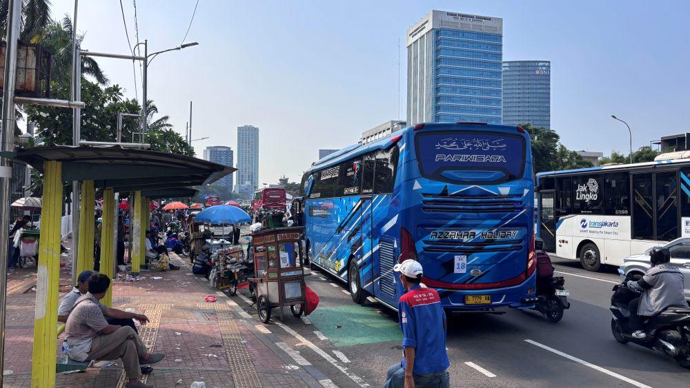 Demo Buruh di DPR Berakhir Tertib, Desak RUU Ketenagakerjaan hingga Rencanakan Apel Skala Besar