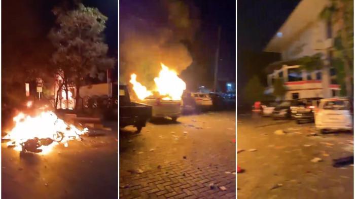 Aksi Demonstrasi di Makassar Mencekam, Mobil Motor Dibakar hingga Massa Teriak Revolusi