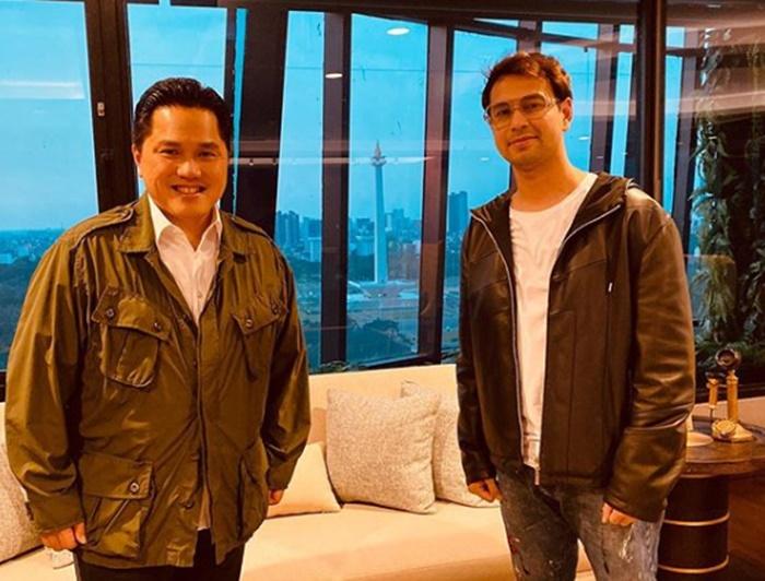 Ketika Erick Thohir dan Raffi Ahmad Bertemu Lalu Keluarkan Isi Dompet, Keduanya Sontak Terpingkal