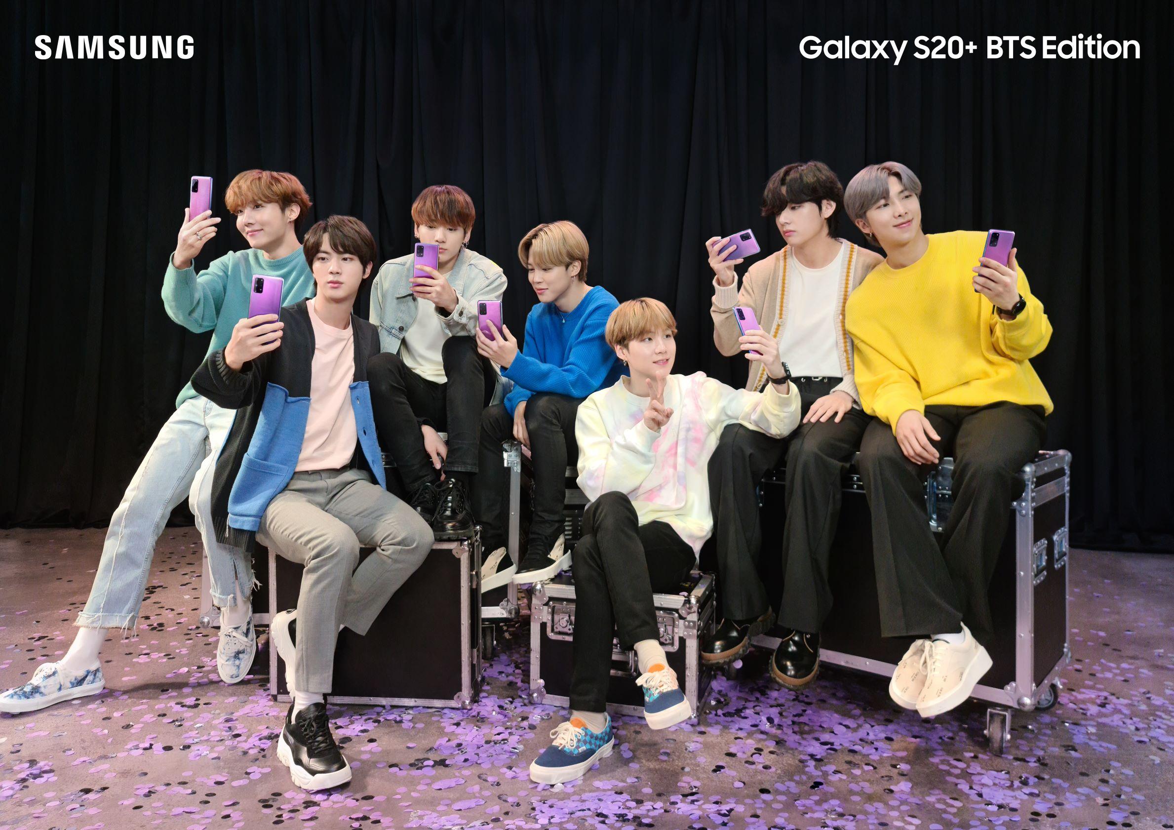 Samsung Kenalkan Galaxy S20+ dan Galaxy Buds+ Edisi Khusus BTS