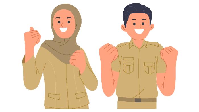 GAJI PNS - Ilustrasi pegawai negeri sipil (PNS) yang diunduh di situs Freepik pada Sabtu (8/2/2025). Pemerintah memastikan, gaji ke-13 dan tunjangan hari raya (THR) untuk aparatur sipil negara (ASN) tahun 2025 akan tetap diberikan.