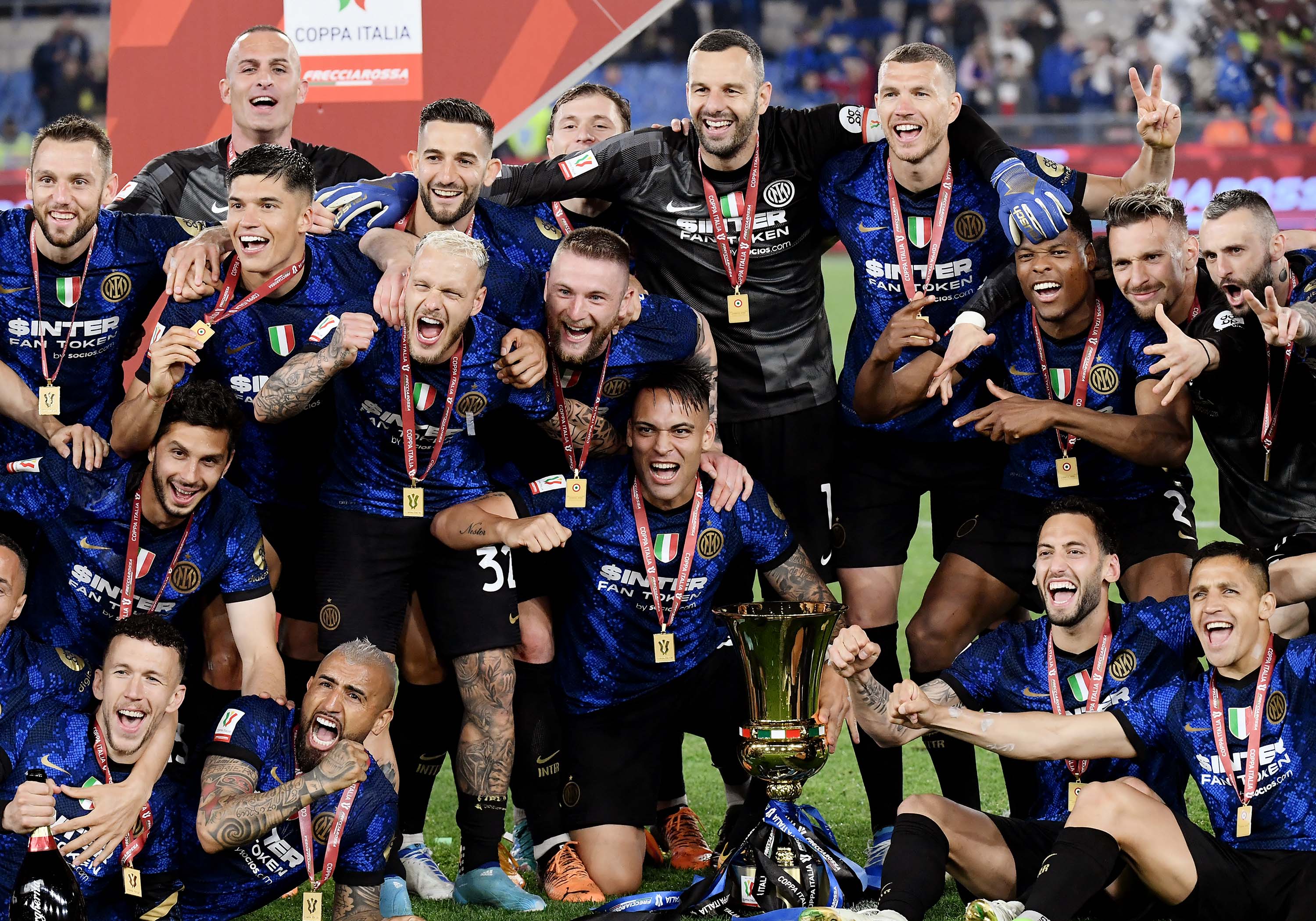 Berita Foto : Dramatis, Inter Milan Juara Coppa Italia