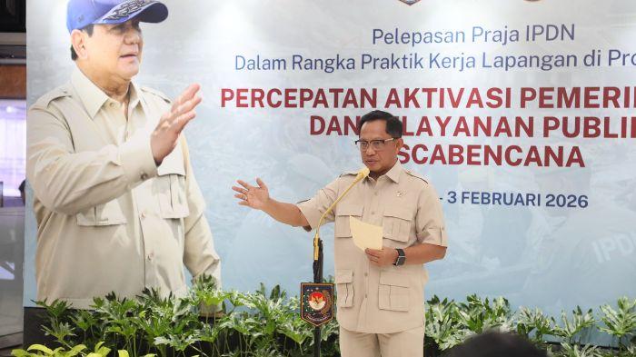 Mendagri Tito Minta Praja IPDN Terapkan Ilmu Pemerintahan Selama Bantu Daerah Bencana