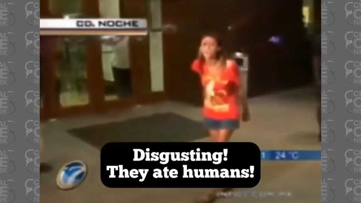 EPSTEIN FILES - Tangkap layar YouTube Criminal Case Network menampilkan potongan video lama model asal Meksiko, Gabriela Rico Jimenez, berteriak di depan umum di Monterrey, Meksiko pada tahun 2009.