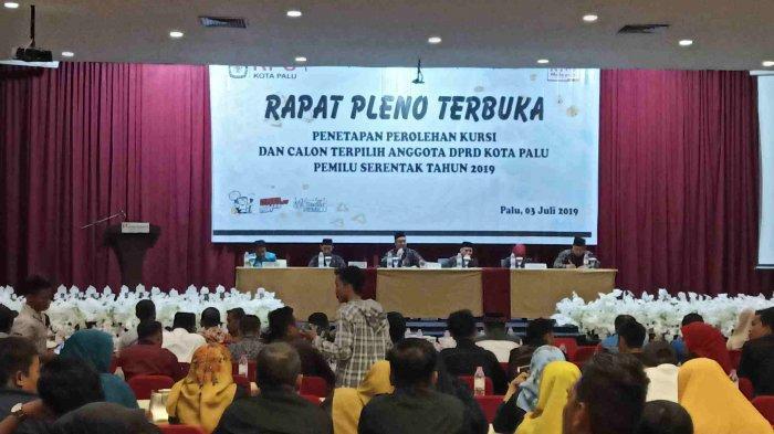 KPU Palu Tunda Rapat Pleno Penetapan Calon Terpilih Anggota DPRD