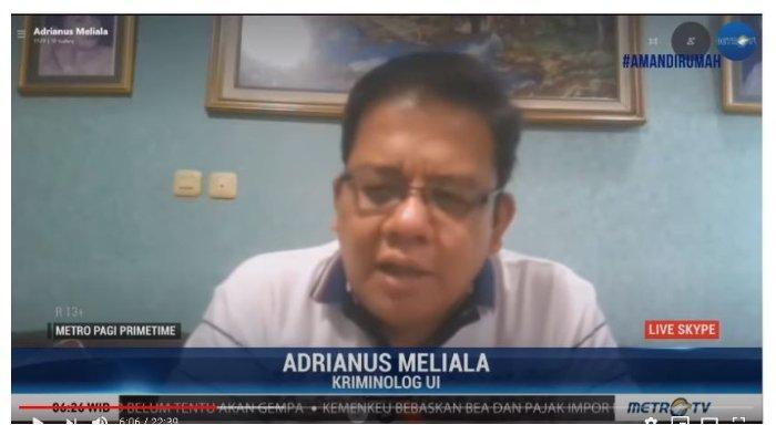 Kriminalitas Disebut Meningkat di Tengah Corona dan Pembebasan Napi, Kriminolog UI: Angka Darimana?