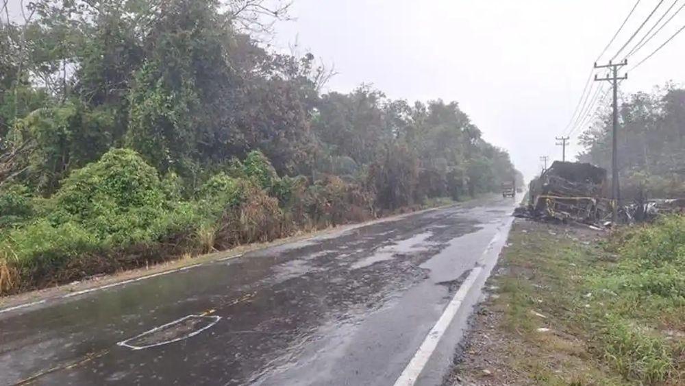 Jalur Lintas Sumatera Karang Jaya Muratara Ternyata ‘Jalur Lurus Penipu’,  Warga: Rawan Kecelakaan