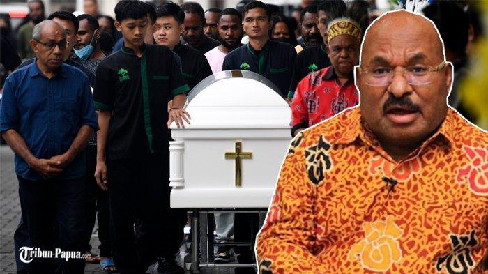 Ribuan Warga Papua Saksikan Pemakaman Mantan Gubernur Papua Lukas Enembe