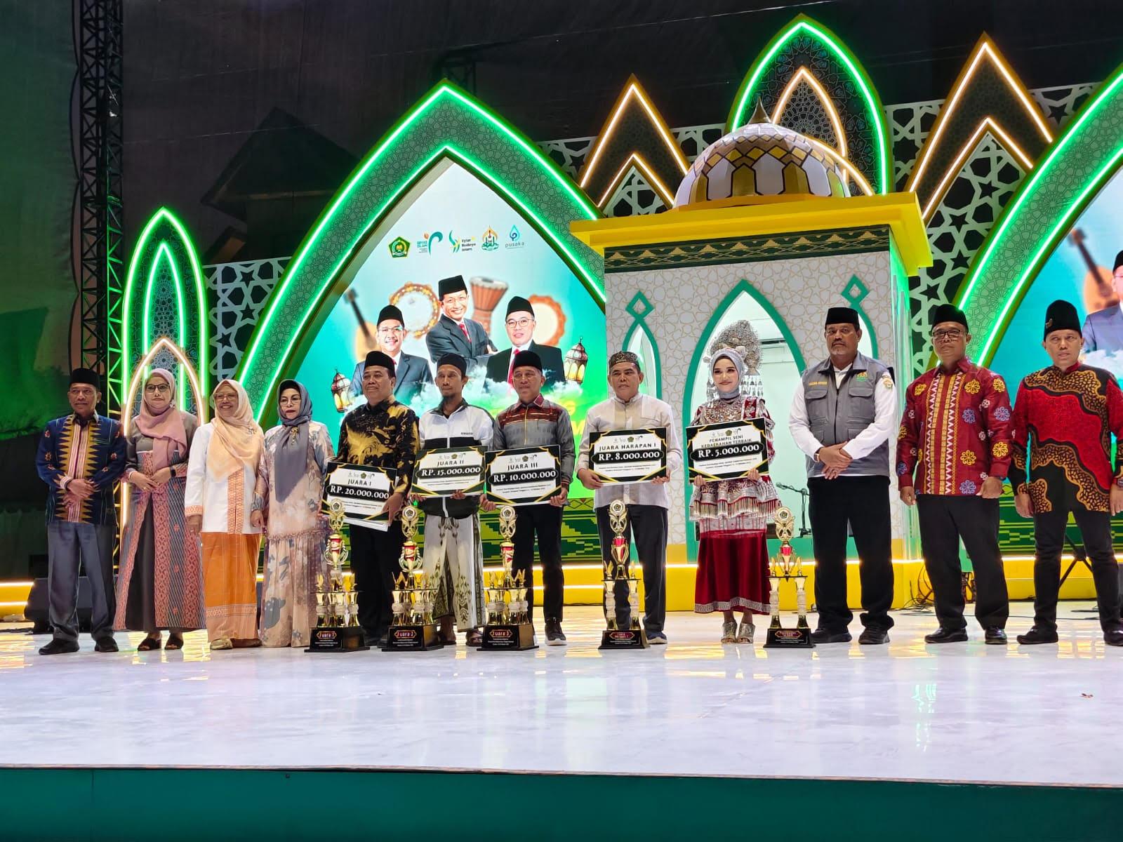 Jawa Timur Juarai Lomba Qasidah Kolaborasi di Festival Seni Budaya Islam
