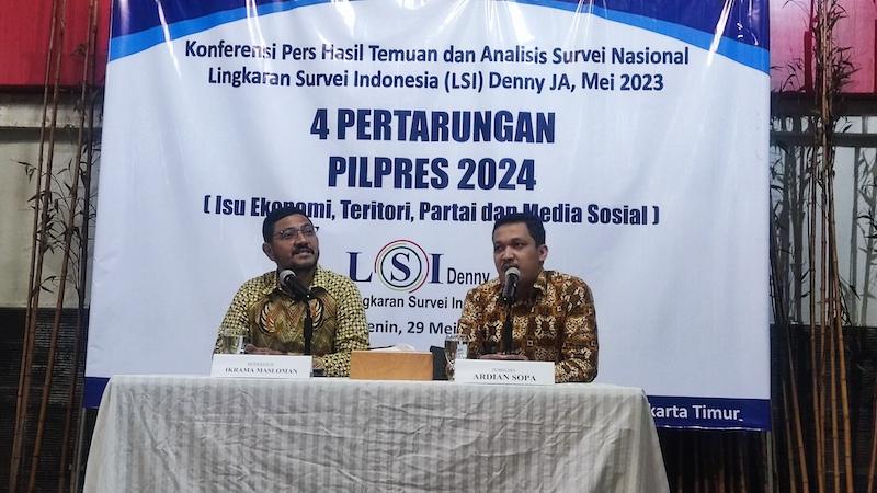 Survei LSI Denny JA: Elektabilitas Anies Tertinggi di Twitter, Ganjar di Tiktok, Prabowo di Facebook