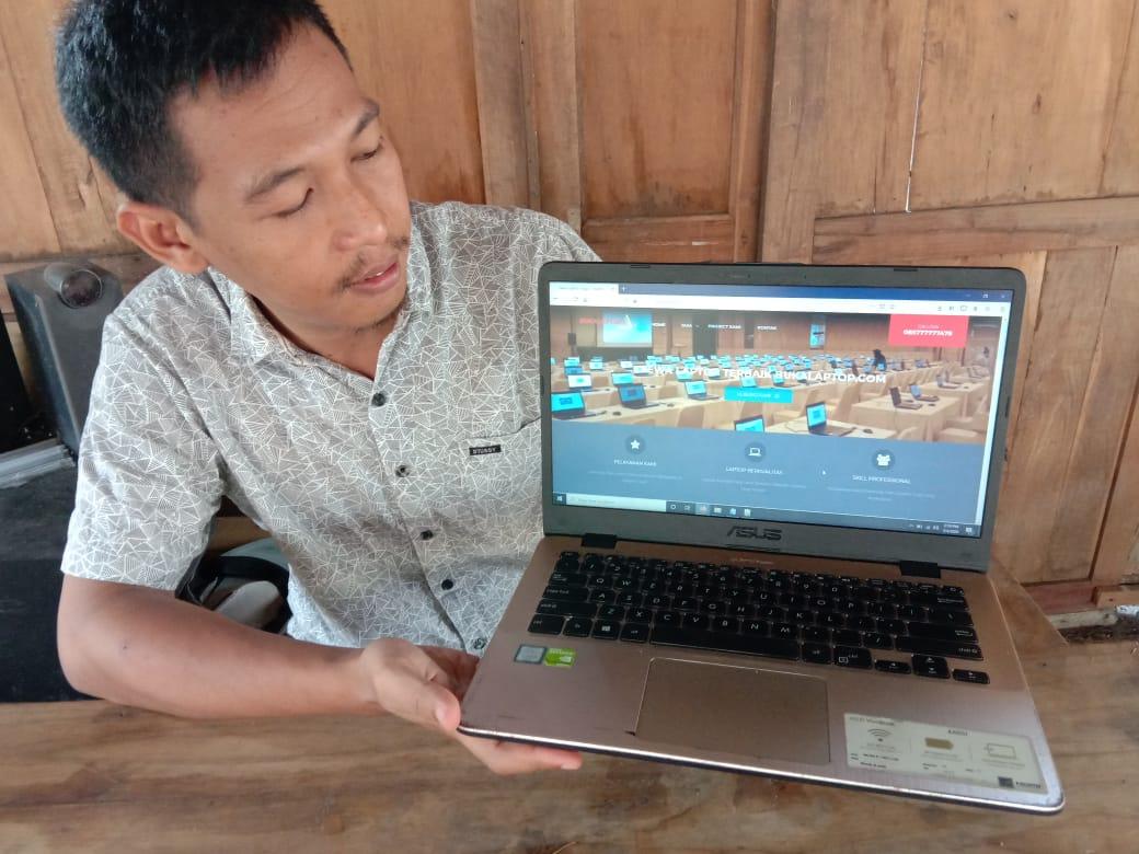 Pandemi Corona, Lulusan Amikom Yogyakarta Bikin Website Sewa Laptop