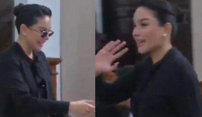 Nikita Mirzani Tersenyum dan Lambaikan Tangan saat Sidang Kasus Skincare Vs Reza Gladys