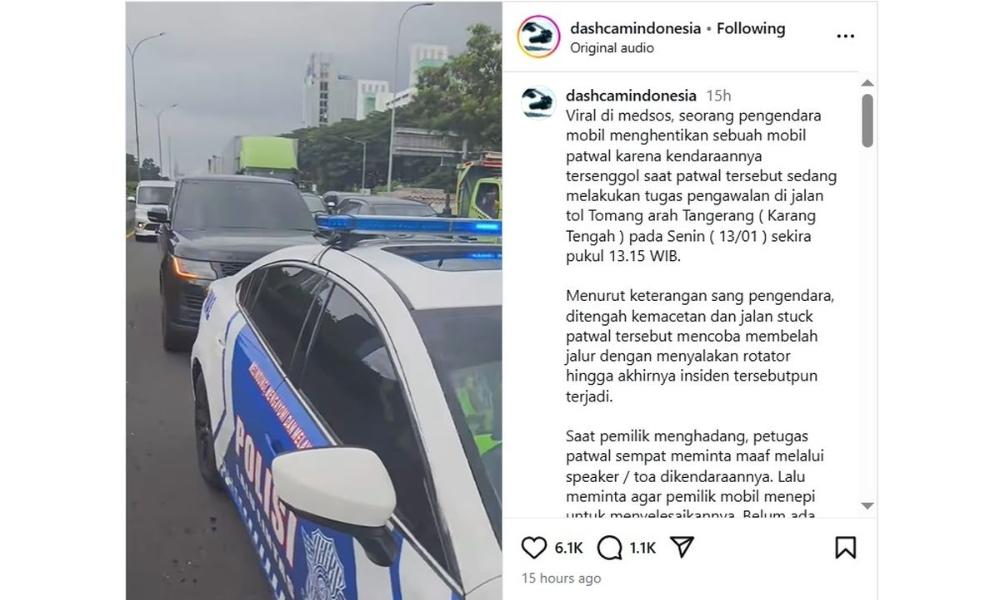 Brigjen Faizal Minta Anggota Patwal yang Diviralkan karena Senggol Mobil di Tol Minta Maaf