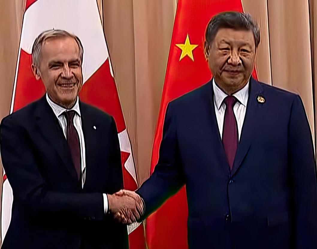 KANADA DAN CHINA - Tangkap layar pertemuan Perdana Menteri Kanada Mark Carney dan Presiden China Xi Jinping pada 31 Oktober 2025
