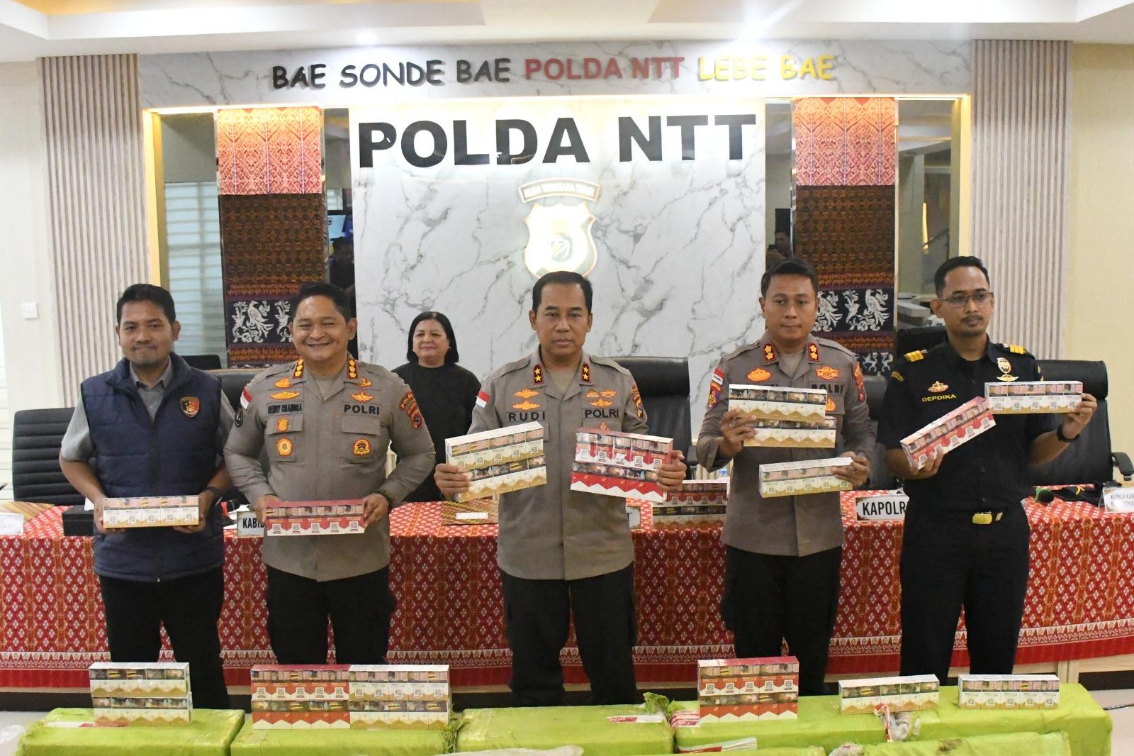 Jaringan Rokok Ilegal Internasional Terungkap di NTT, 3 Warga Cina Ditangkap, 11 Juta Batang Disita