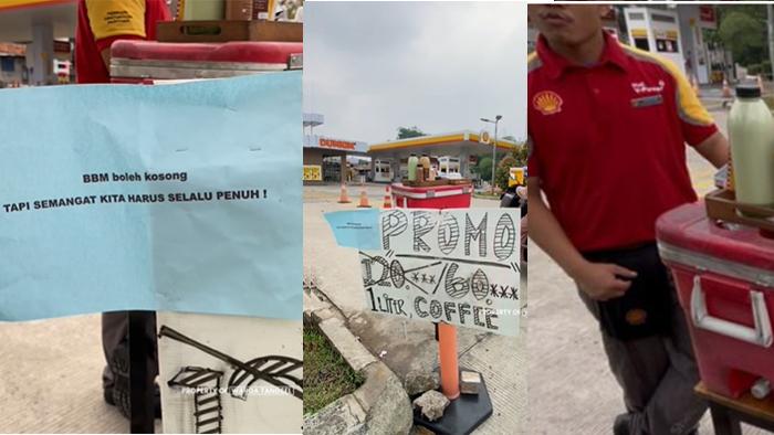 Stok BBM Habis, Pegawai SPBU Jualan Kopi di Pinggir Jalan, Pihak Shell: Ada Penyesuaian Operasional