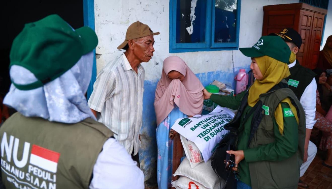 Terobos Lokasi Bencana Sumatera, Tim NU Salurkan Langsung Bantuan untuk Korban Banjir