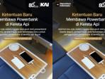 Aturan Terbaru KAI: Dilarang Charge Powerbank pada Stopkontak Kereta