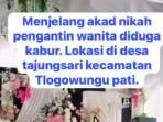 Wanita 19 Tahun di Pati Kabur Jelang Akad Nikah, Calon Suami Peternak Sapi Usia 33 Tahun