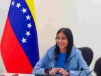 Wapres Venezuela Delcy Rodriguez Beber Motif Serangan AS