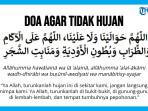 Doa agar Tidak Hujan, Cuaca Cerah dan Terhindar dari Bencana
