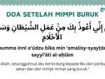 Doa Setelah Mimpi Buruk, Cara Rasulullah Usir Gangguan Setan