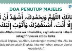 Doa Penutup Majelis atau Kaffaratul Majelis Sesuai Sunnah Rasulullah