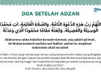 Doa setelah Adzan, Amalan Kecil dengan Pahala yang Besar