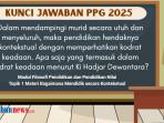 Dalam Mendampingi Murid Secara Utuh dan Menyeluruh, maka Pendidikan Hendaknya Kontekstual, PPG 2025