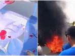 Demo di Lampung Diwarnai Aksi Bakar Foto Presiden Prabowo, Mahasiswa: Turunkan Harga BBM