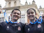 Desak Made dan Raharjati Menang, Indonesia Kawinkan Emas di Piala Dunia Panjat Tebing seri Polandia