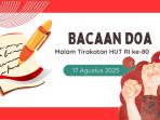 Naskah Doa untuk Peringatan Malam Tirakatan 17 Agustus 2025 HUT ke-80 RI