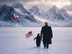 Warganet Ejek Foto Donald Trump Jalan Bareng Pinguin: Malu-maluin, Memang Ada Pinguin di Greenland?