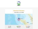 Gempa M 4,5 Guncang Sabang Aceh Siang Ini, BMKG: Terasa di 2 Wilayah