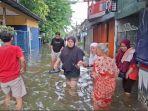 Genangan Banjir Setinggi 50 Cm di Perkampungan Grogol Petamburan Jakbar Memutus Akses Jalan Utama