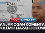 VIDEO Ganjar Pranowo Ogah Tanggapi Isu Ijazah Jokowi: Lebih Penting Bahas Nasib Korban PHK