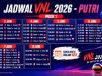Jadwal VNL Putri 2026 Week 1: Mulai 3 Juni, Sahabat Megawati Jumpa Thailand di Laga Perdana