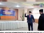 Diduga Emosi Kakanwil Kemenag NTB Lempar Mikrofon Saat Acara Pelantikan Kepala Kemenag Dompu