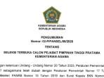 Pendaftaran Seleksi Calon Eselon II Kemenag Dibuka hingga 26 Juni 2026, Ini Dokumen yang Disiapkan