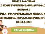 Kunci Jawaban 3.2 Konsep Perkembangan Remaja Bagian 2 Pendidikan Kesehatan Reproduksi PINTAR Kemenag