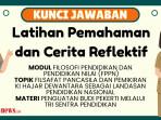 Kunci Jawaban Latihan Pemahaman-Cerita Reflektif Materi Penguatan Budi Pekerti Modul FPPN Topik 1
