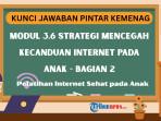 Kunci Jawaban Modul 3.6 Strategi Mencegah Kecanduan Internet pada Anak - Bagian 2 sebagai Referensi