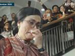 Sri Mulyani Menangis seusai Sertijab, Momen Perpisahan Dibanjiri Mawar Putih