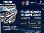 Pendaftaran Mudik Gratis 2025 Bersama PT Pindad Sudah Dibuka, Ini Syarat dan Cara Daftarnya
