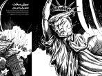 Ali Khamenei Unggah Karikatur 'Patung Liberty Trump' Dihantam Serangan Iran
