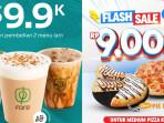 Daftar Promo Makanan dan Minuman Tanggal Kembar 9.9 : Fore Coffee Rp9.90, Pizza Ke-2 Dominos Rp9.000