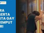 Video Penuh Rasa Malu, Para Peserta Pesta Seks Gay Dijemput Istri dan Keluarganya di Kantor Polisi